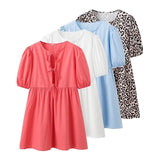 2025 New Women's Wear T-Shirt Style In The Long-Term Solid Shirt Dress Retro