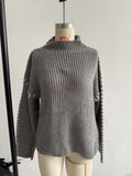 Ins New Color Splicing Wiring Design Casual Knitting Shirt Simple Light Short Thin Breathable Fashion